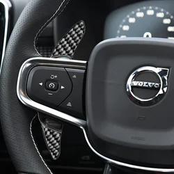 For Volvo XC90 XC60 XC40 CC S60L V60 2016-23 ABS Carbon Fibre Steering Wheel Shift Paddle Extension Sports Interior Accessories