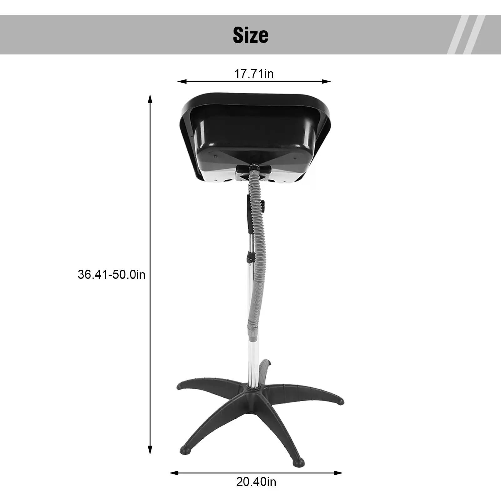 Barbershop Shampoo Bowl Portable Tube Chair Mobile Wash Height Adjustable Hair Sink for Beauty Salon Equipment Tools
