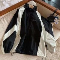 Windbreaker Jackets Harajuku Oversized Streetwear Black Trench Jacket Couple Clothes Korean Fashion College Coats New