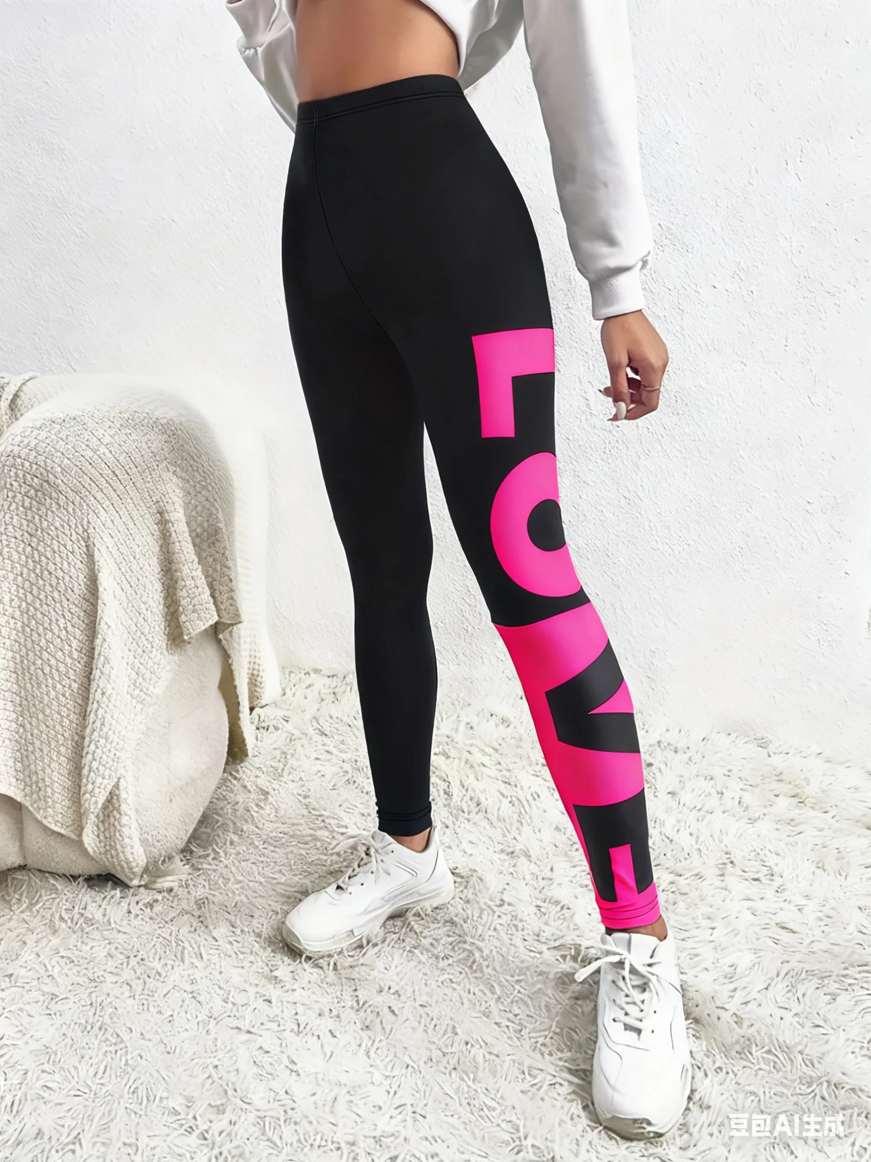 Fashion Women LOVE letter 3D printed Leggings For Fitness High Waist Gym Legging 10 COLOR  Push Up Workout Women Leggings Pants
