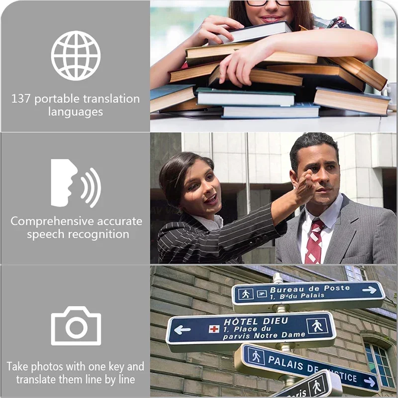 

2025 Best Quality Portable Translation 137 Language Two Way Instant Speech Translator Device Accurate Offline Voice Translator