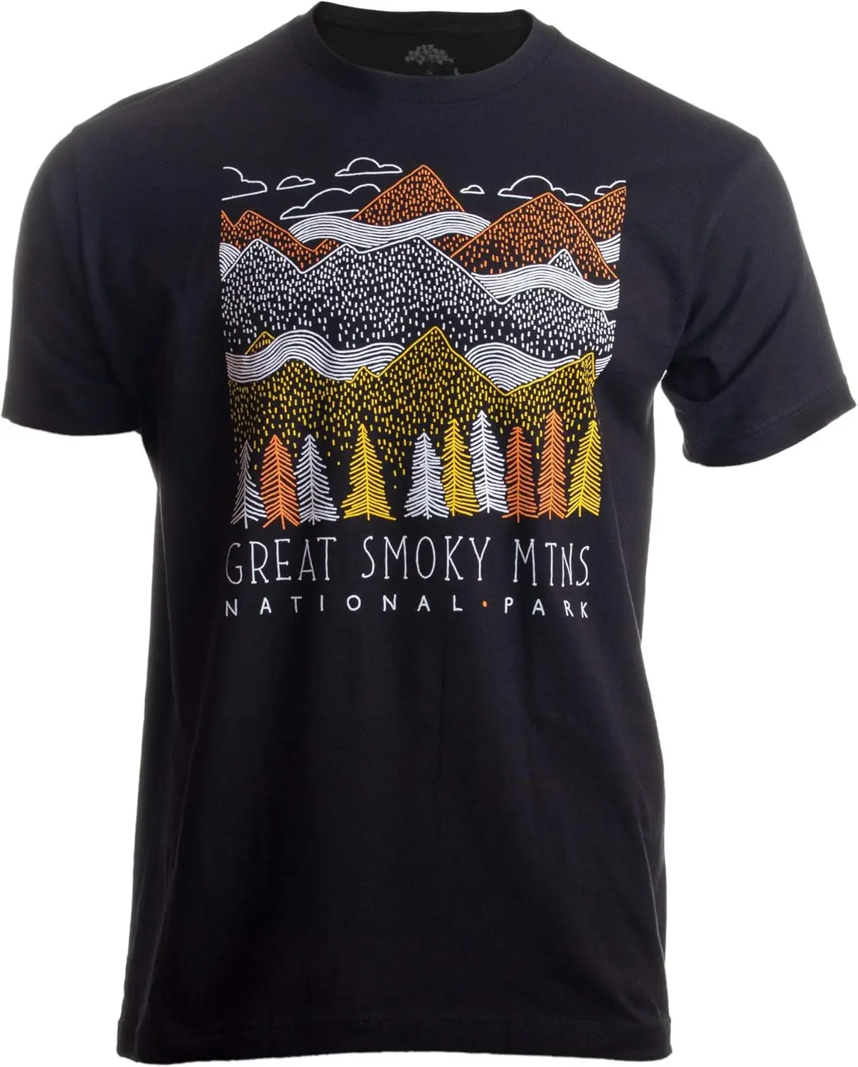 Smoky Mountains National Park | Smokie Poster Decal Art Men Women T-Shirt Tee – Soft, 100% Cotton Trendy Y2K Short-Sleeve