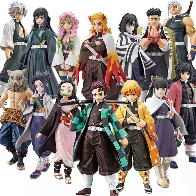 Officiële Echte Demon Slayer Anime Figuur Hoogwaardige Karakter Model Collectible Standbeeld PVC Gift (Op Voorraad Duidelijke inventaris)