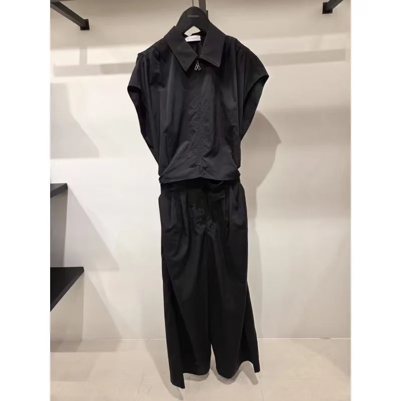 Mimifa Pure Original 25 New Loose oulder Elastic Waist Jumpsuit Conceals Flaws Sli Long Pants mid Waist Other Fabric