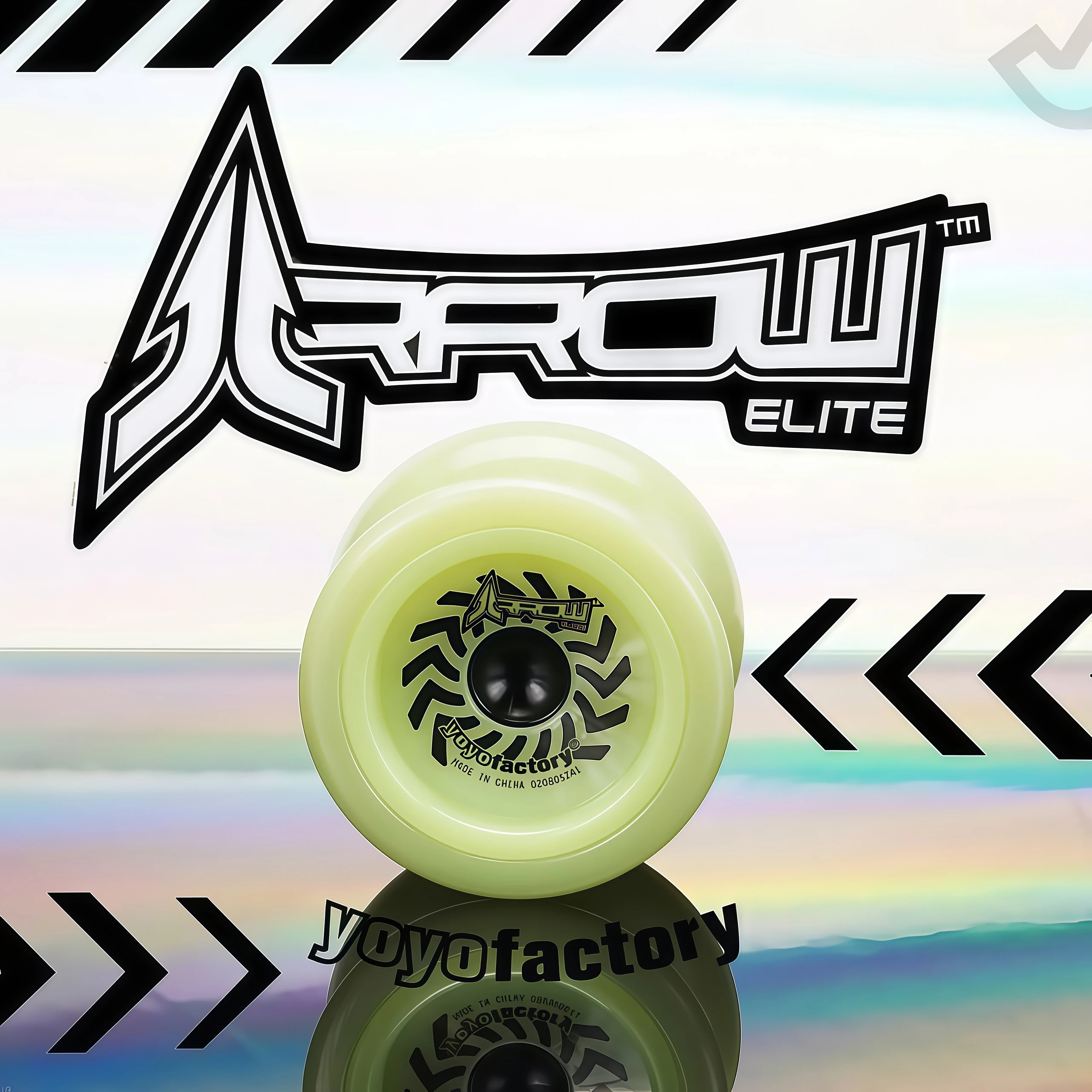 YoyoFactory Arrow YYF Yo-Yo de Plástico, Modo Dual Responsivo/No Responsivo, con Cuerdas y Rodamientos de Repuesto, Yo-Yo Profesional para Niños Principiantes