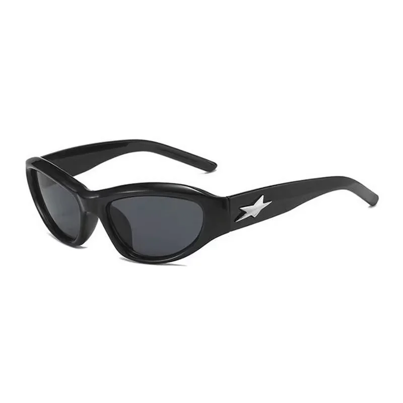 star Y2K Style Women Cat Eye pink Sunglasses Fashion Colorful Mirror Goggles Men Punk Sports Sun Glasses Brand Designer