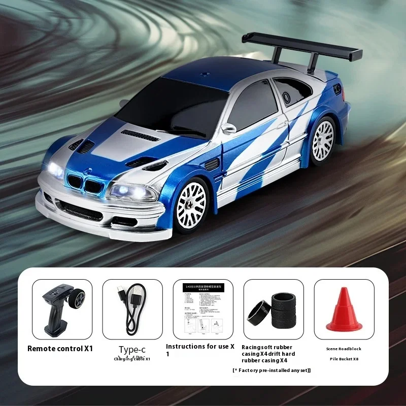 1: 43 Full Scale Remote Controlled Racing 4wd Drift Flat Running Car Light Long Range Mini Rc Car Model Boy Toy Birthday Gift