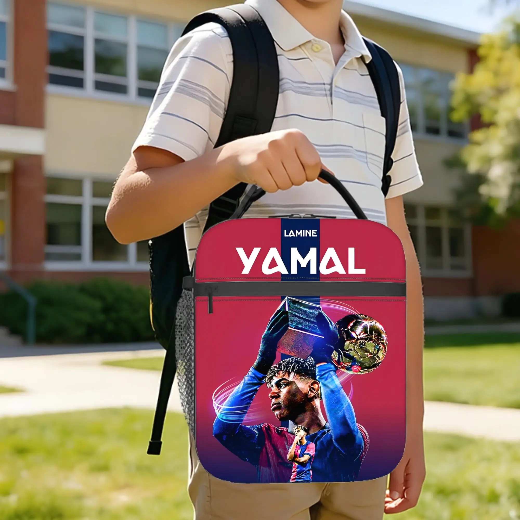Lamine Y-Yamal Insulated Lunch Bag Leakproof Meal Container Thermal Bag Tote Lunch Box School  Outdoor Food Storage Bags