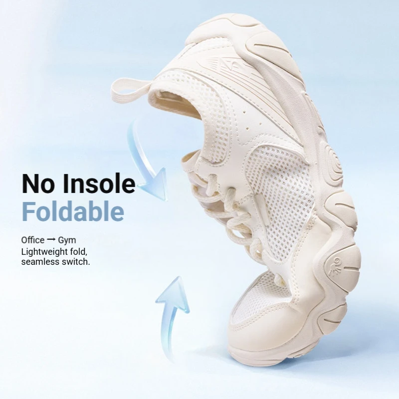 361 Degrees Barefoot Women's Shoes No Insole Foldable Lightweight Breathable Thin Base Female Yoga Shoes 682622209