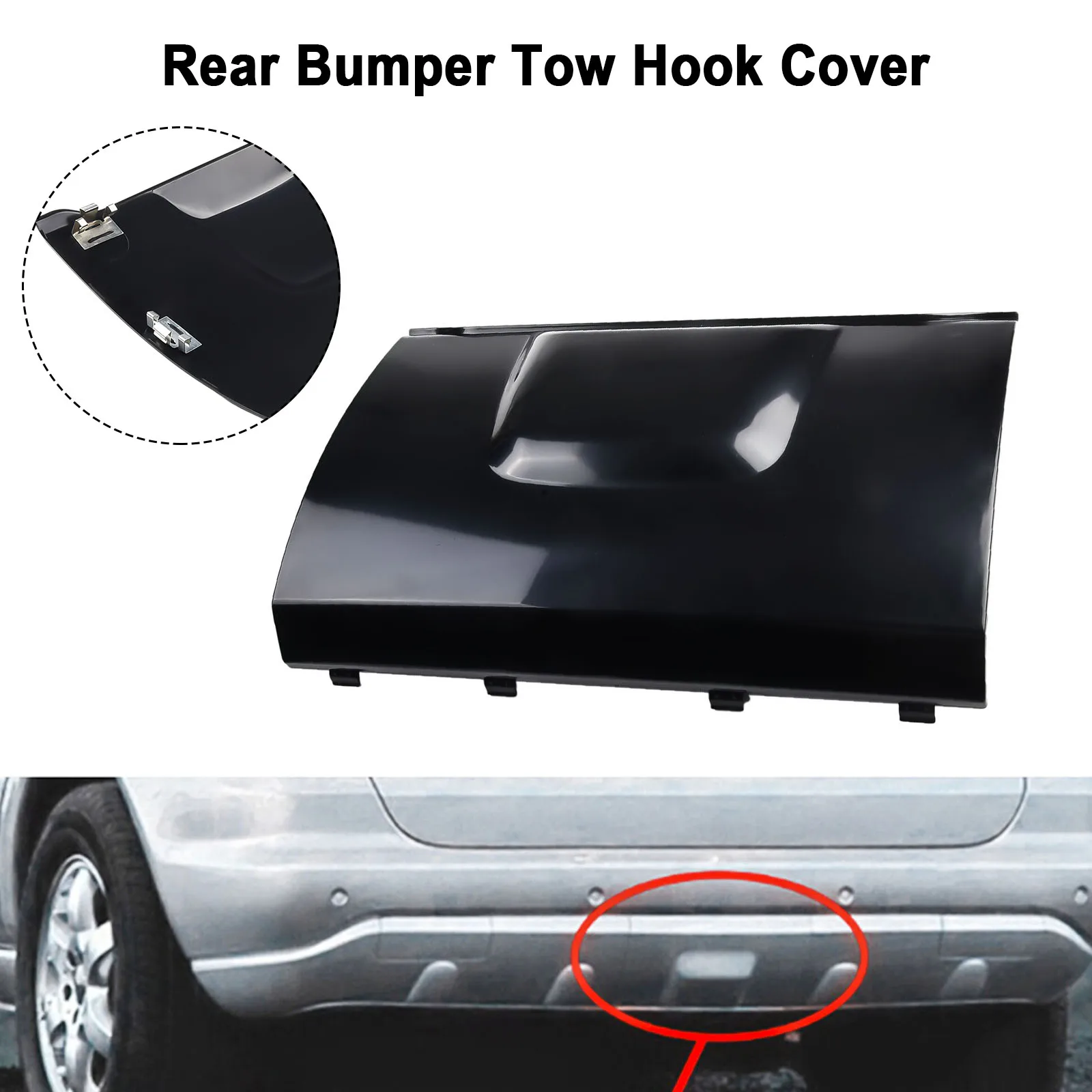 For BENZ W163 ML320 1998-05 For MERCEDES Tow Hook Cover Replacement Car Accessories Plastic 1 Pc A1638801105 New