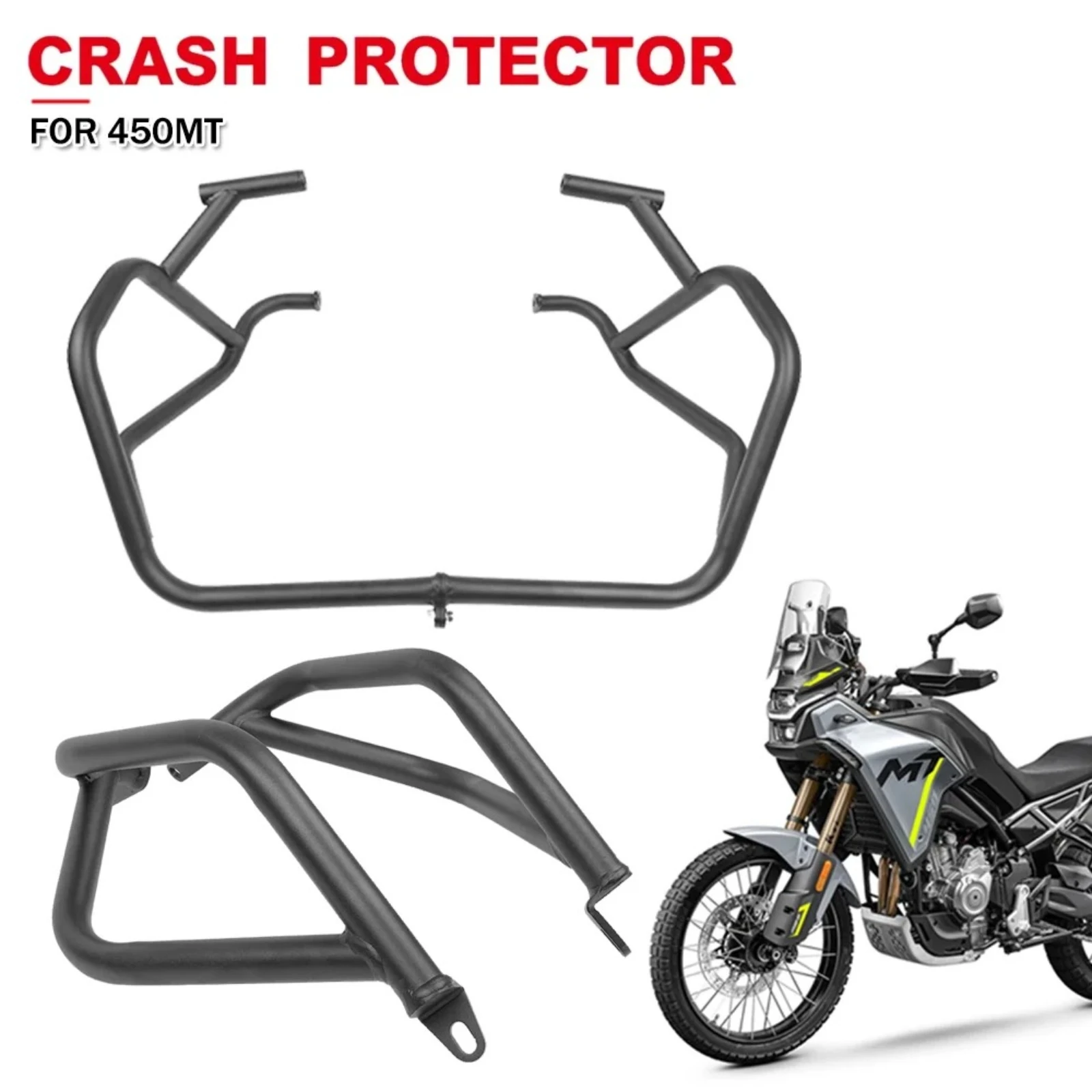 

Engine Bumper Guard Motorcycle Crash Bar Anti-Fall Fairing Frame Protector For CFMOTO 450MT 450 MT MT450 2024 2025 Accessories