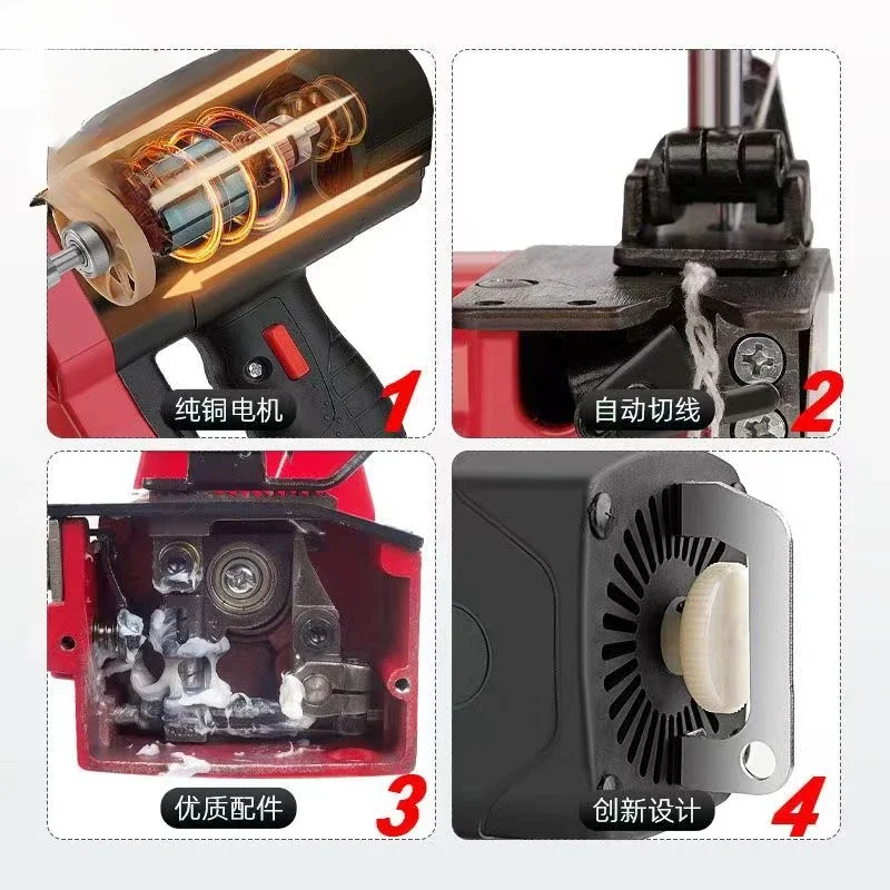 Draagbare Draagbare Elektrische Verpakking Industriële Naaimachine Met Batterij