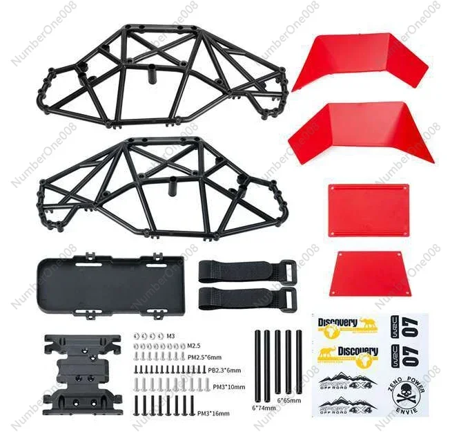 Rock Buggy Body Shell Chassis Kit for 1/10 RC Crawler Car Axial SCX10 II 90046 UTB10 Capra,Blue