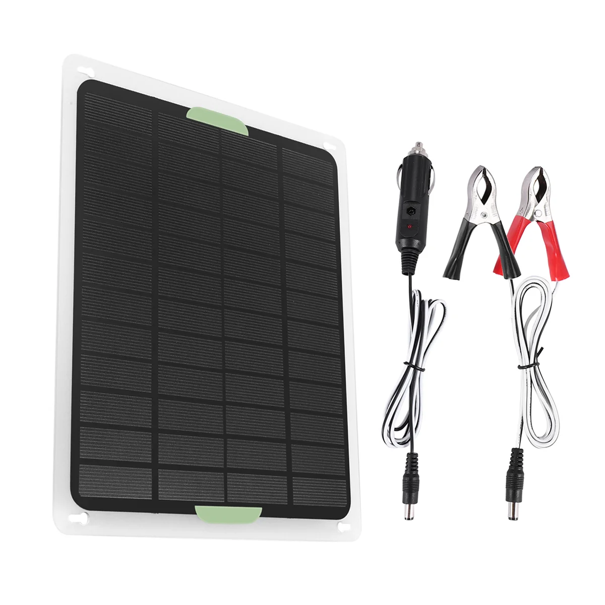 20W Solar Panel 12V/5V USB2.0 Solar Car Charger Outdoor Portable Monocrystalline Silicon Flexible Solar Panel