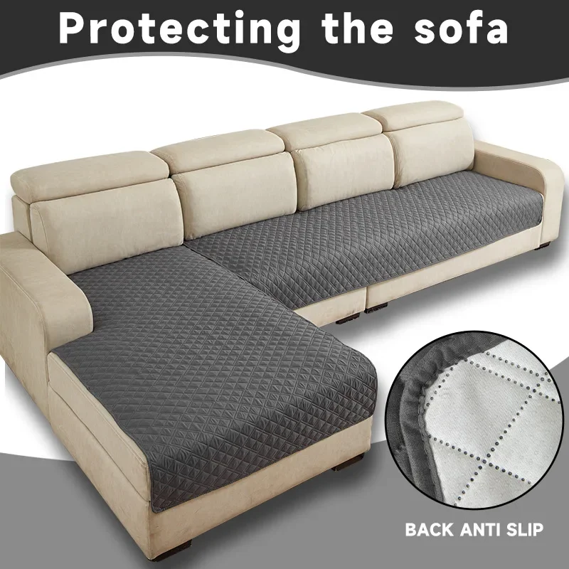 Pet Friendly Sofa Cushion Waterproof Washable Couch Protector for Dogs Cats Kid Living Room Furniture Cover Universal Slipcover