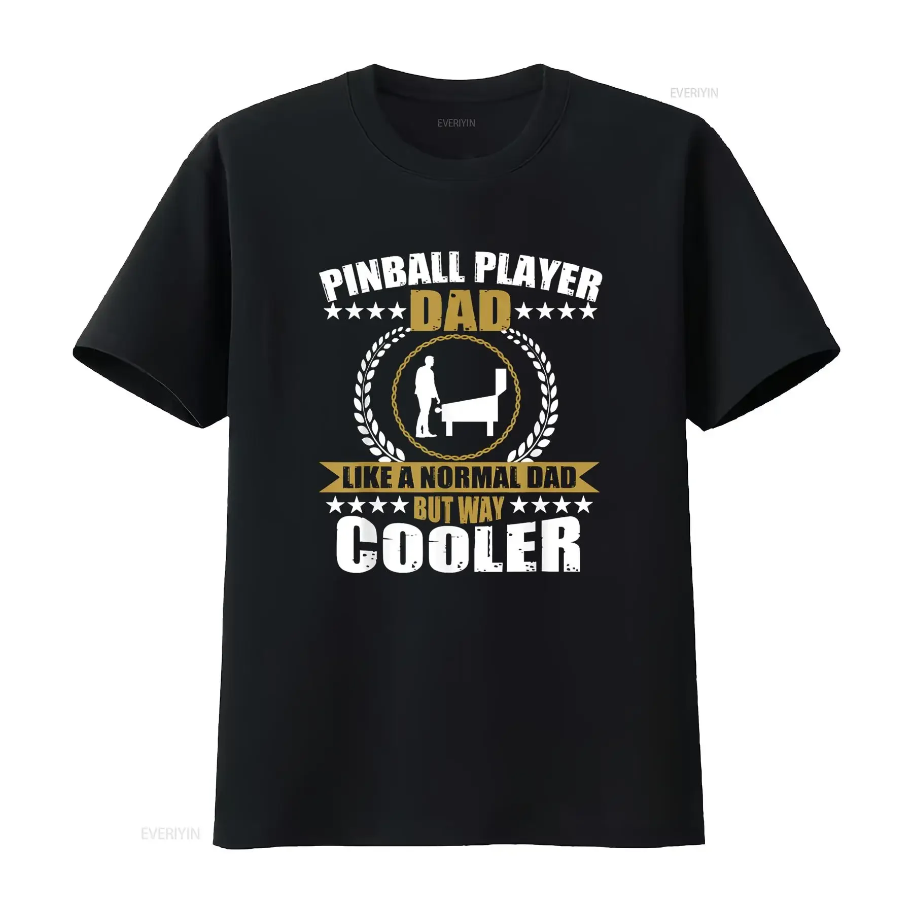 Great Pinball Player Dad Game For Men T Shirt vintage Washed Soft Stylish Top For Everyday Wear streetwear Breathable