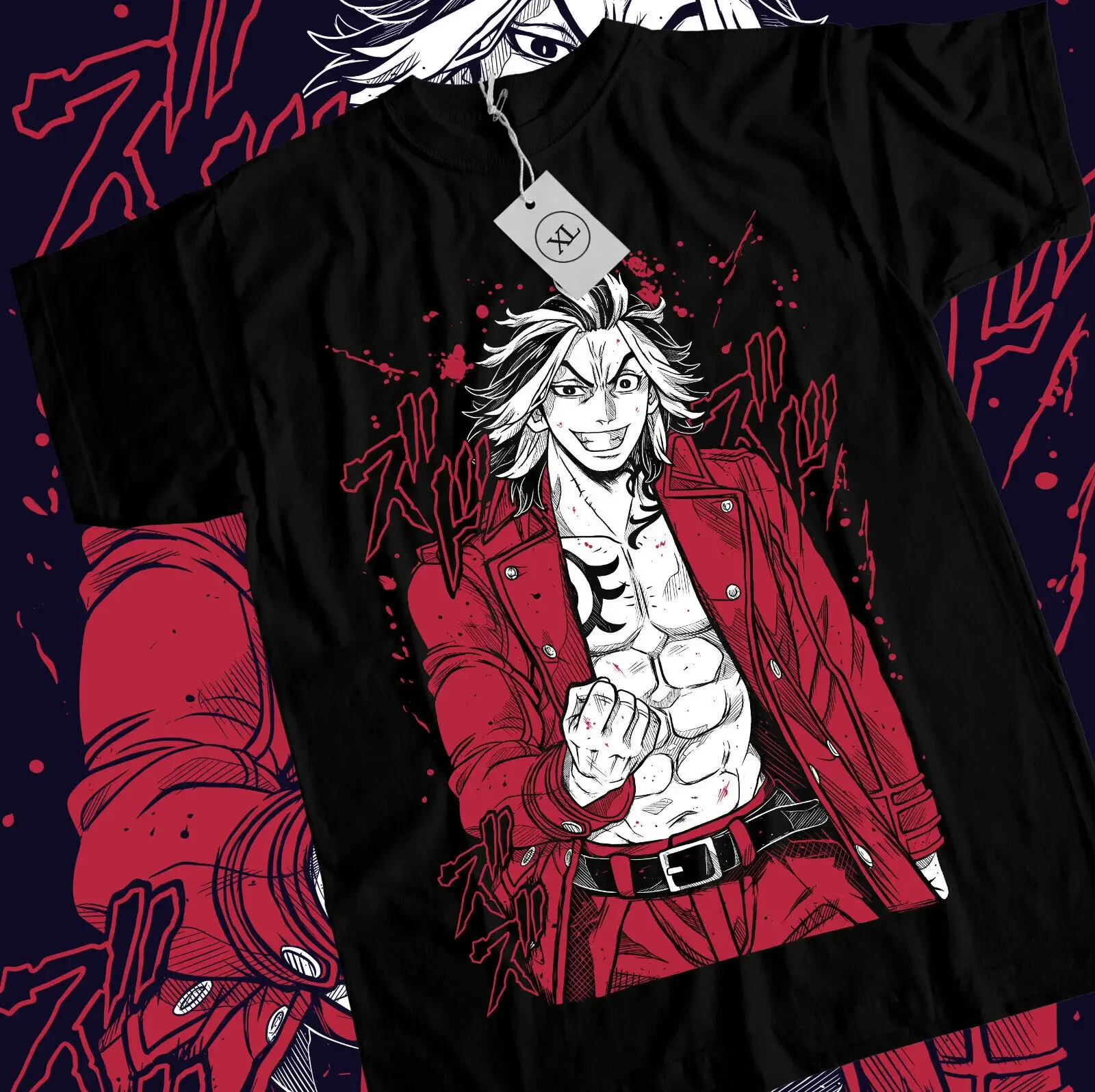 Токио Мстители Футболка Draken Mikey Takemichi Hanagaki Аниме Манга Токио Мстители Футболка Draken Mikey Takemichi Hanagaki Аниме Манга