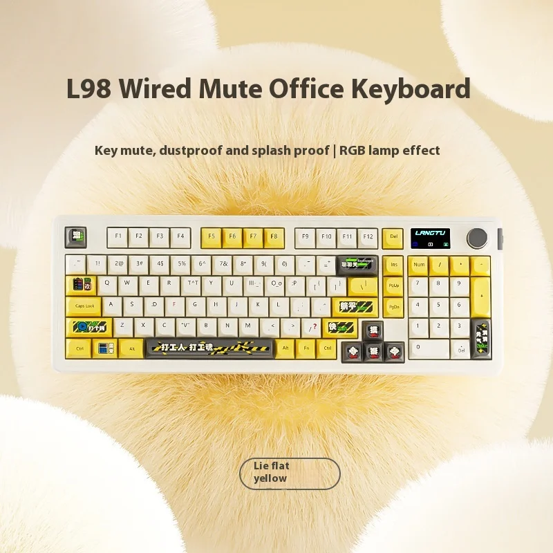Imagem -06 - Teclado Mecânico sem Fio Gaming Bluetooth Modo Rgb Botão de Tela Hot Swappable Silencioso Esport Langtu-l98
