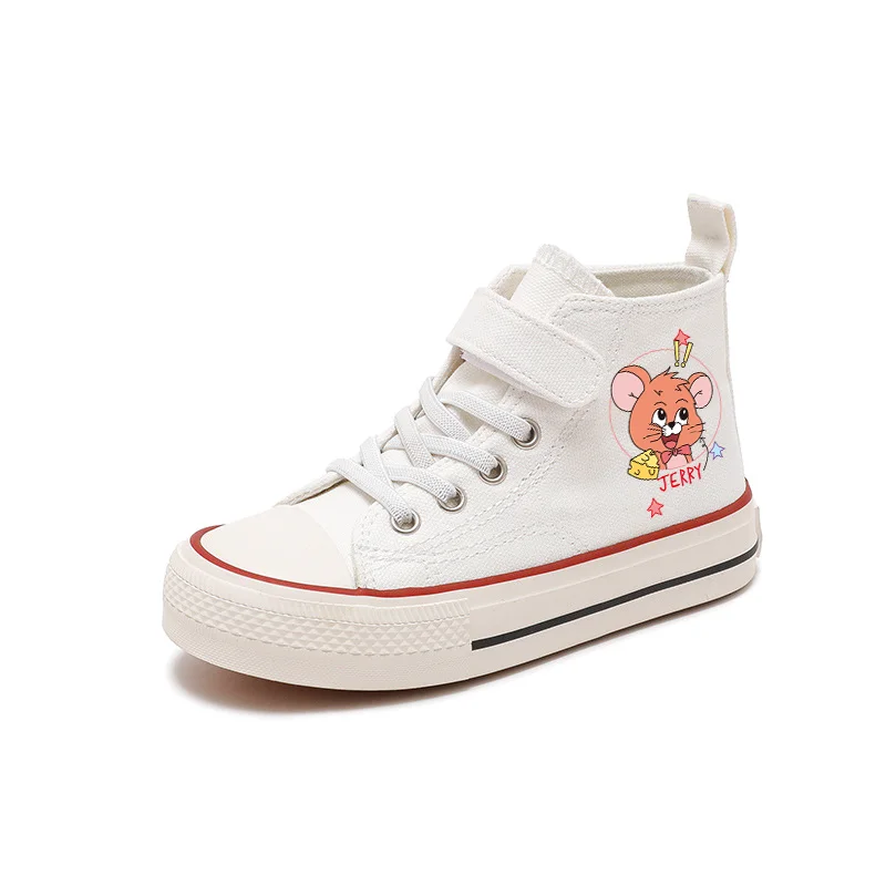 Fashion Tom and Jerry Girl Kid Boys Kid Canvas Shoes Casual Cartoon Sport comfort Shoes Children  Print  Boys Tennis Shoes 1056