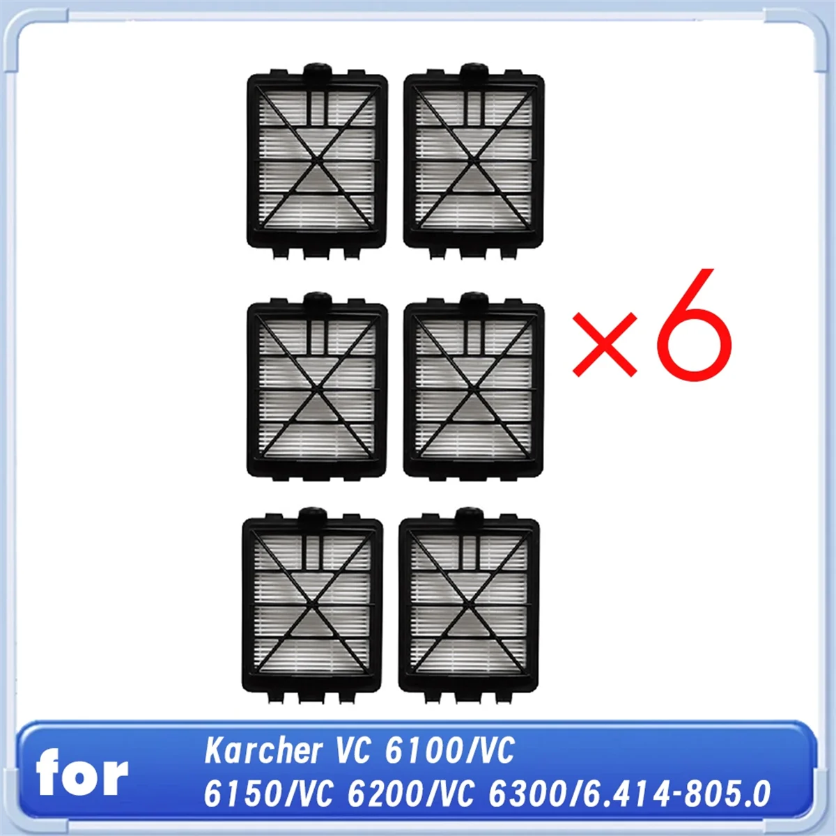 فلتر هواء العادم ABXHH لـ Karcher VC 6100/VC 6150/VC 6200/VC 6300/6.414-805.0 مرفق تنظيف مرشحات الفراغ
