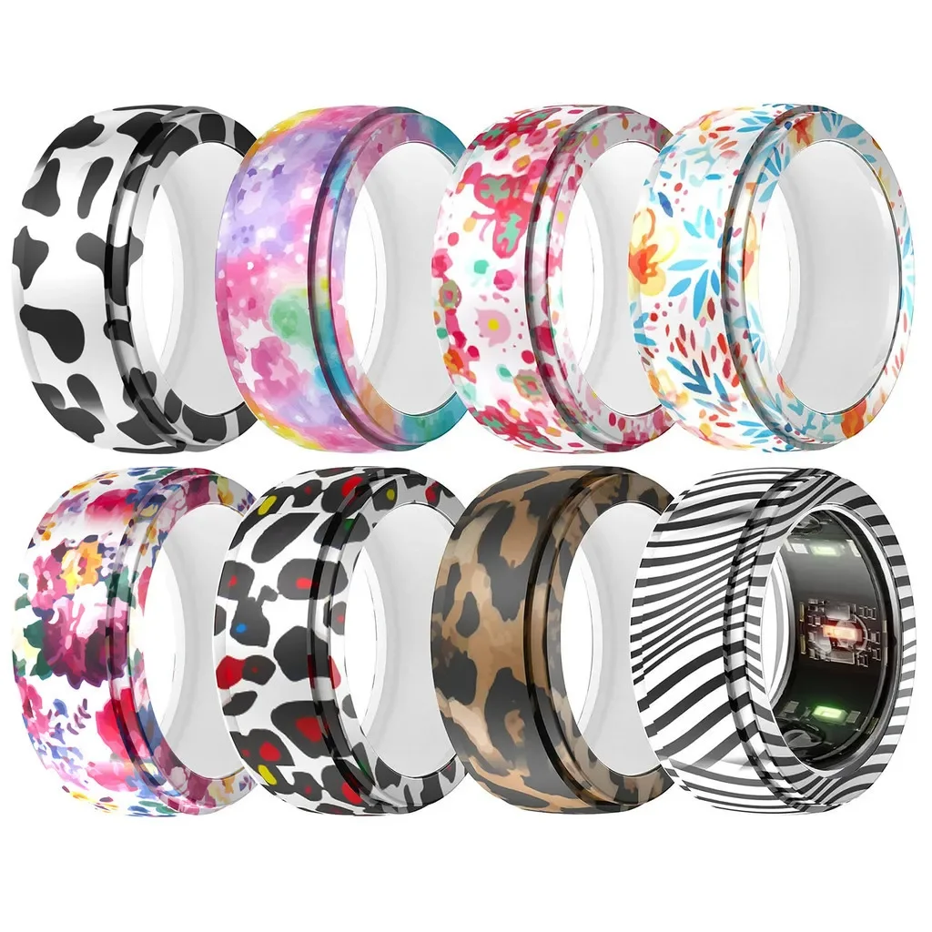 

Комплект из 8 чехлов для Samsung Galaxy Ring и Oura Ring Gen3, мягкий силиконовый чехол с защитой от царапин