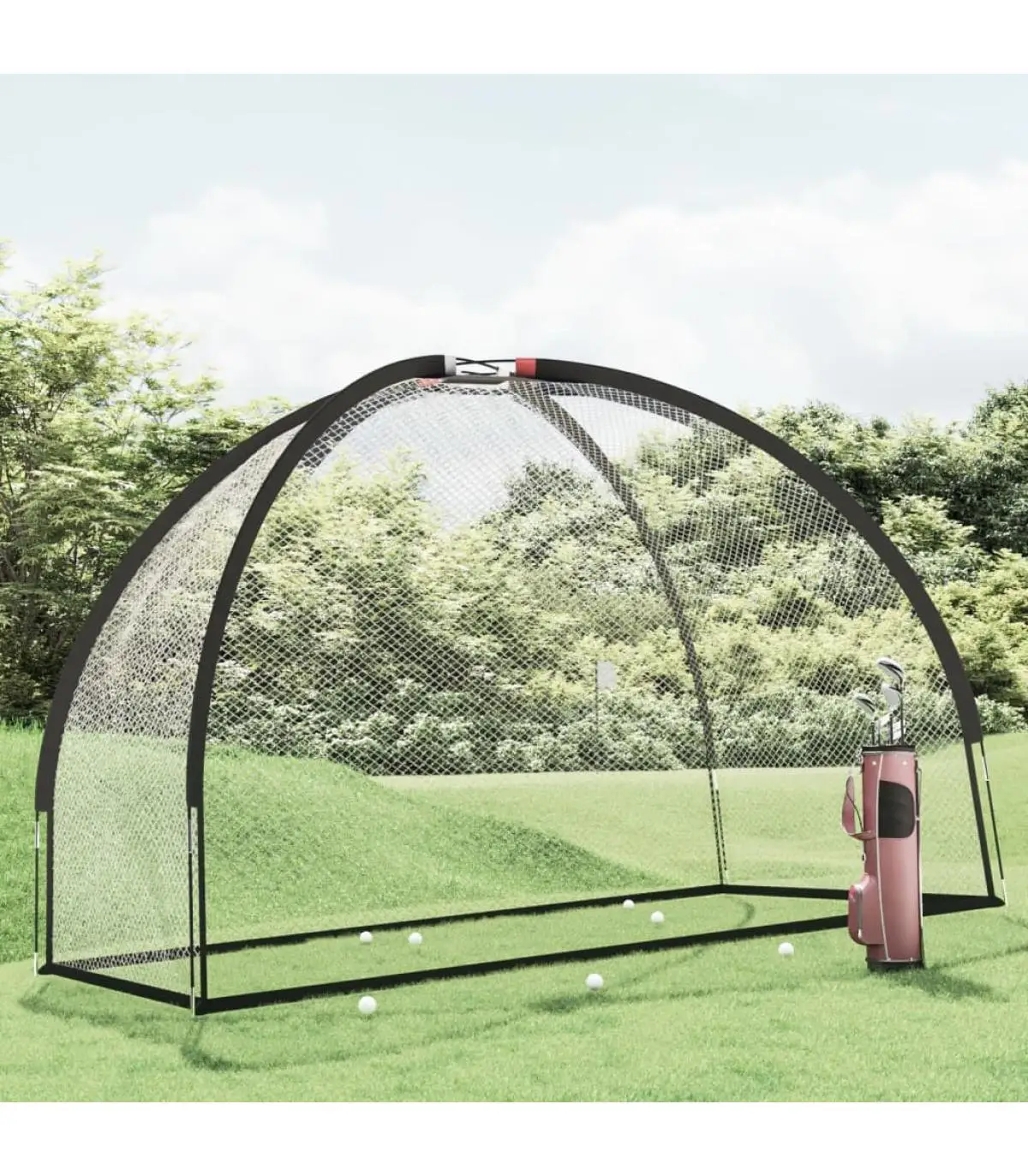 Golf learning Material training Net for golf polyester black 300x150x210 cm