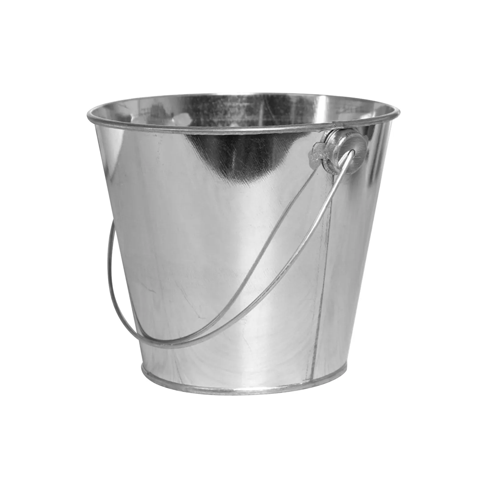 Iron Hanging Flower Pot Garden Balcony Wall Vertical Bucket Holder Barrel Supply Mini Metal Hanging Basket Removable Tin Decor