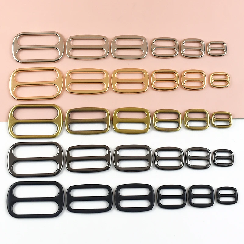 

10Pcs Meetee 12-50mm Bags Metal Buckles for Belt Adjuster Tri-Glide Webbing Strap Sliders Hook Clasp DIY Hardware Accessories
