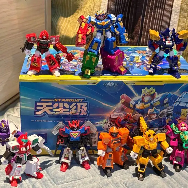 Xuan Ka Fighter Mech Warrior Blind Box Assemble Building Blocks Shiny Metallic Action Figures For Kids Boys Girls Indoor Play view 3