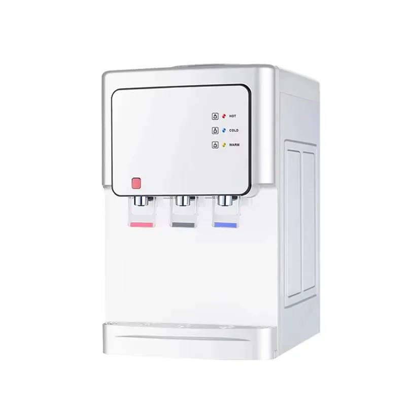 Household Desktop Water Dispenser Electric Desktop RO Water Filter Purifier Dispenser With Hot and Cold Cooler