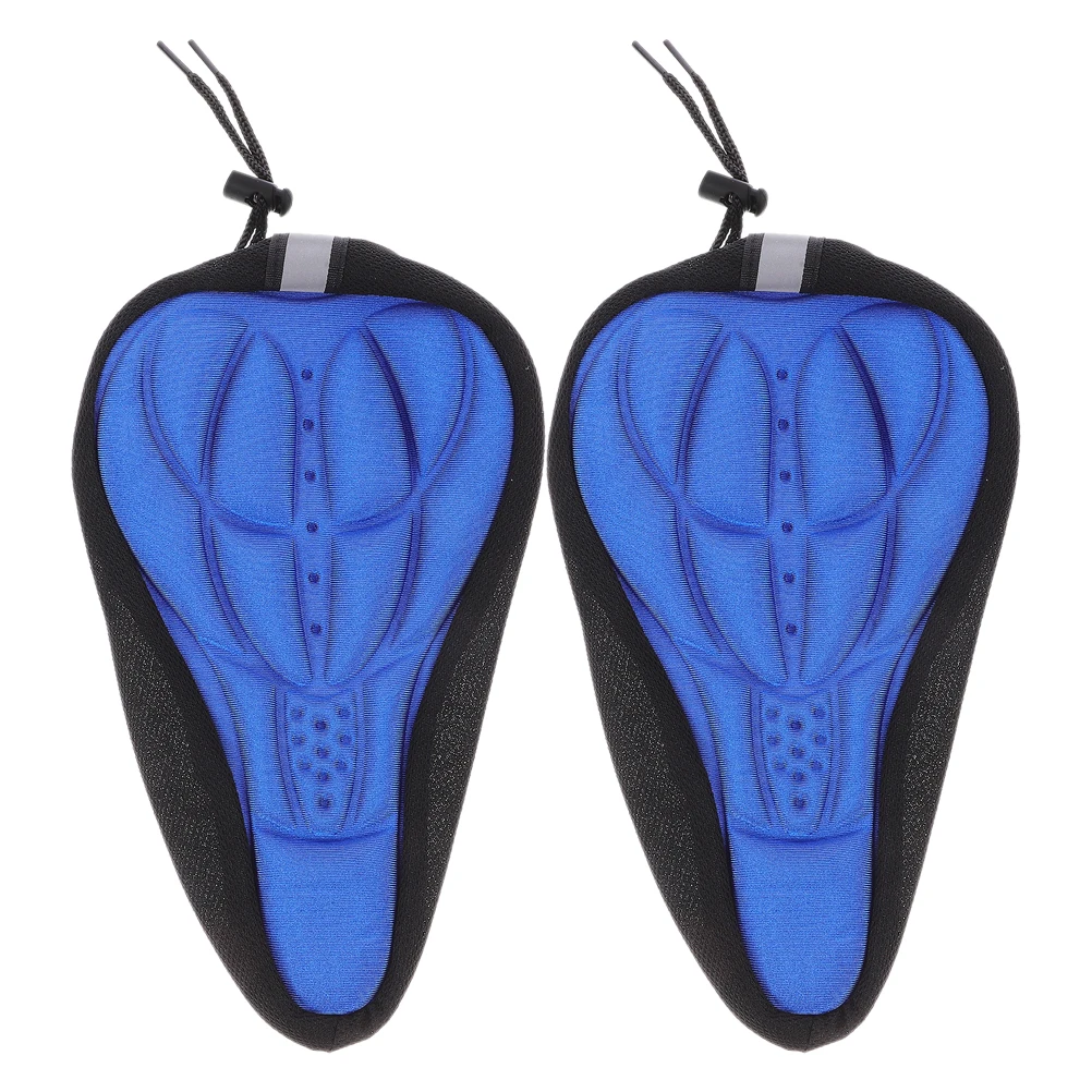 

2pcs Mountain Bike Cover: 3D Thickened Padded Saddle Cushion Shock Absorbing Breathable Bike Cover Antislip Comfortable