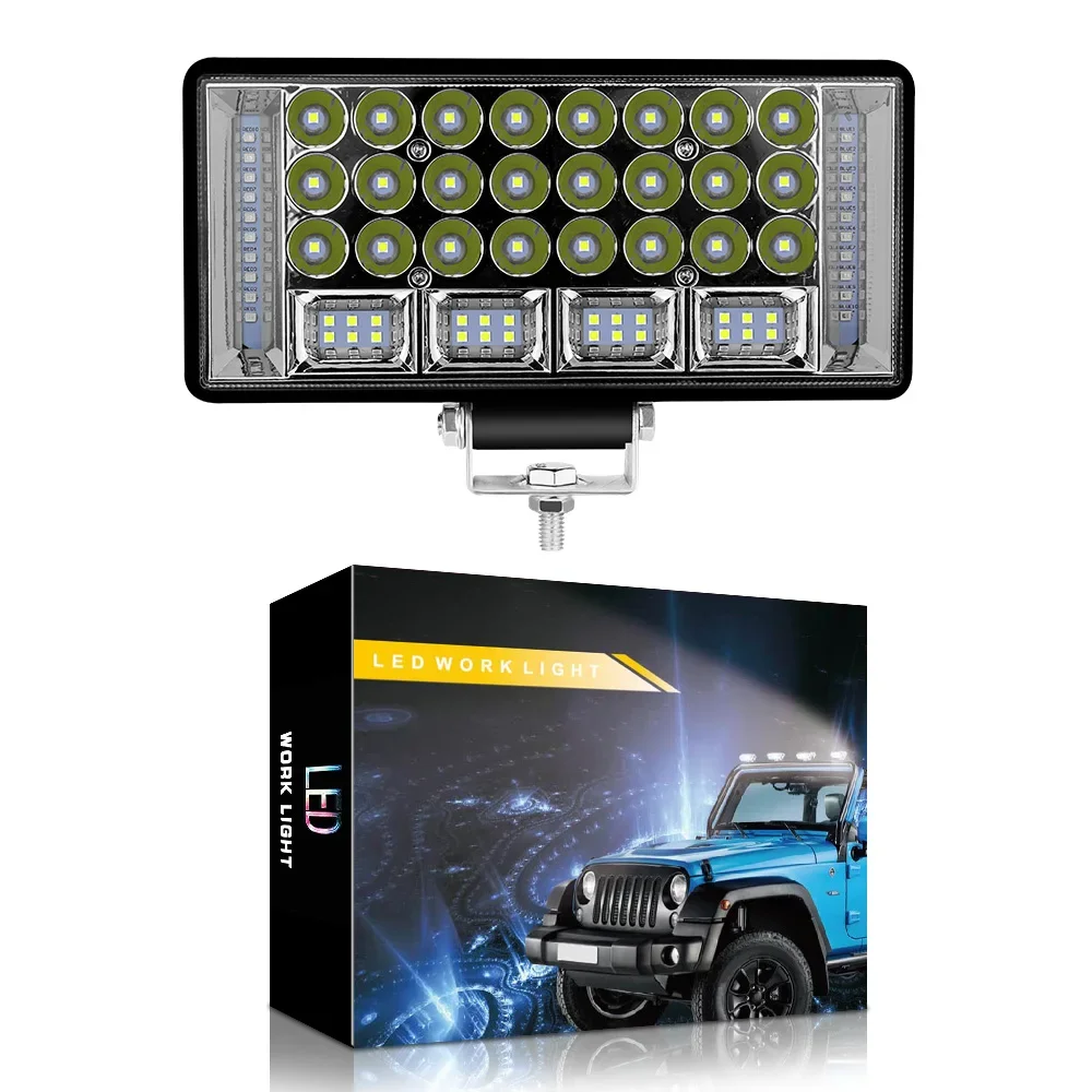 1PC  LED Light Bar Offroad Spot Flood LED Work Light for Truck Car Boat Tractor Atv Headlights 12V 24V