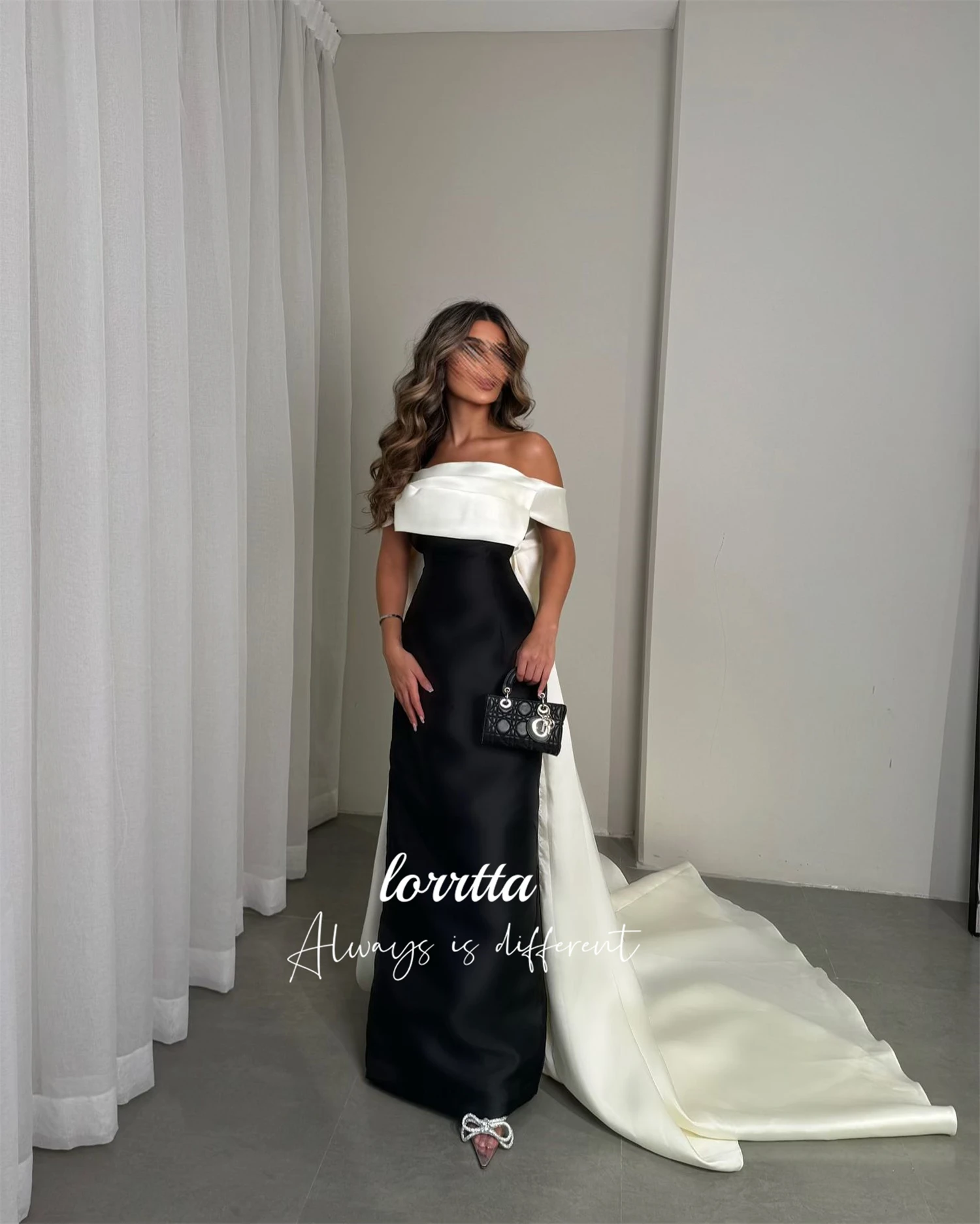 

Lorrtta Grace Satin Evening Dress Luxury Dresses Women 2024 Robes De Cocktail Ball Gowns Party dresses فساتين سهرة Customized