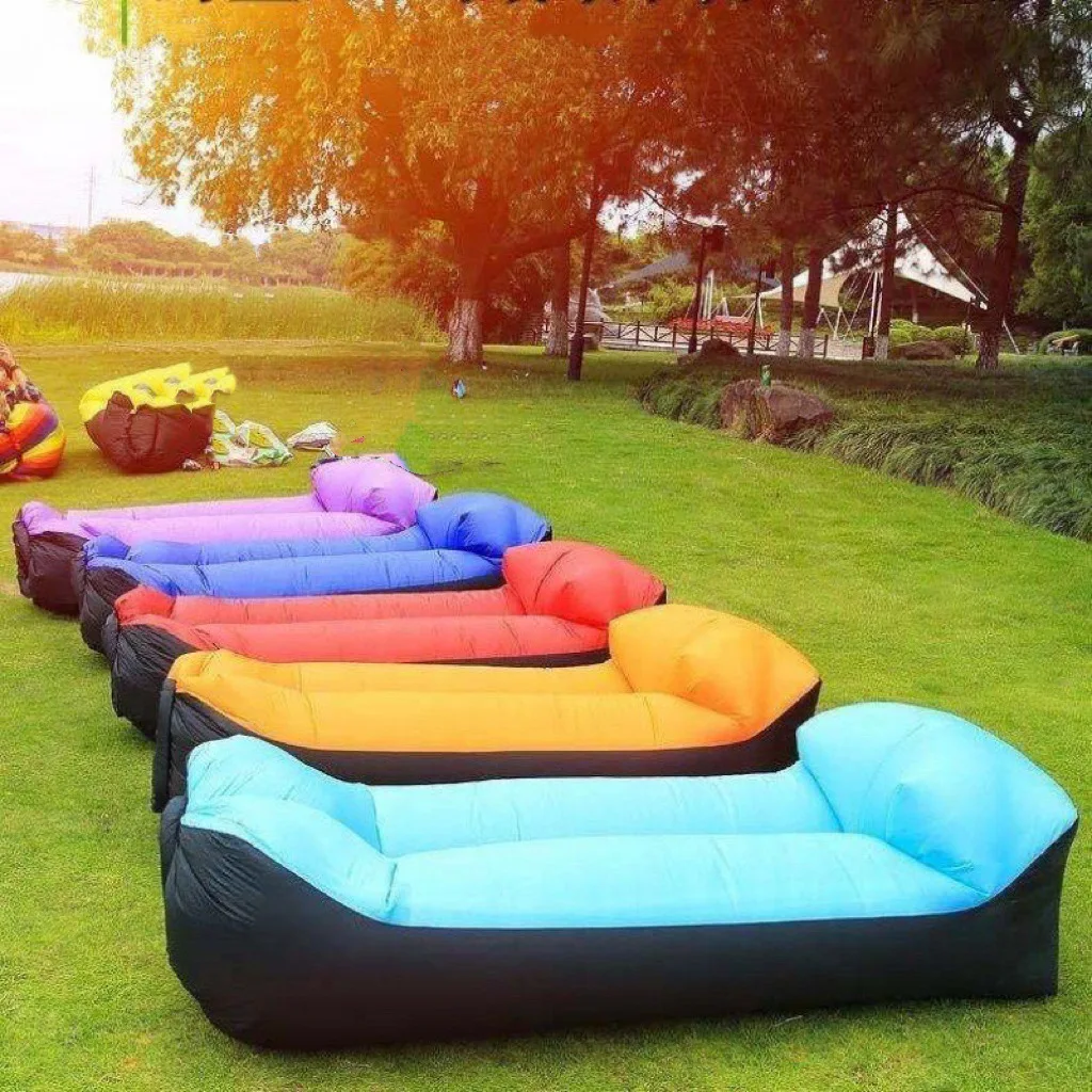 

WW Garden sofa Trend Outdoor Fast Inflatable Air Sofa Bed GoodQuality Sleeping Bag Inflatable AirBag Lazy bag Beach Sofa