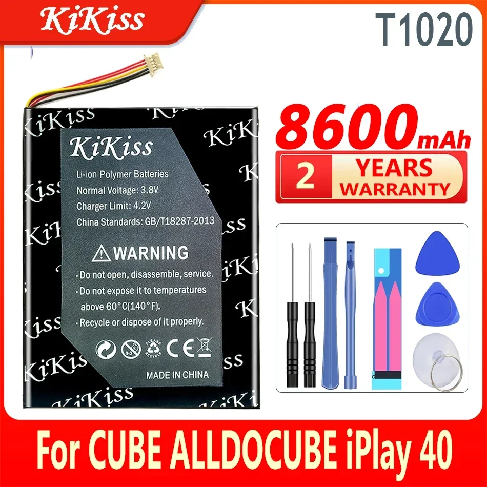 8600mAh KiKiss Powerful Battery T1020 For CUBE ALLDOCUBE iPlay 40 iPlay40 Tablet PC Batteries