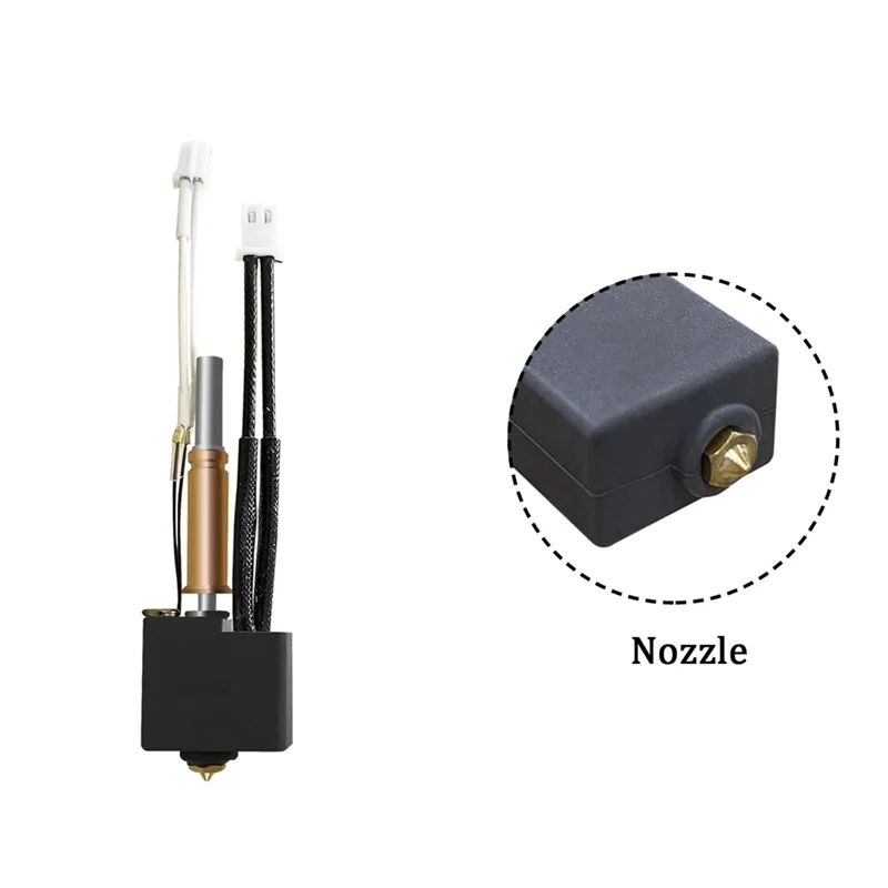 AED7-Hotend For Kobra 3 Combo Print Head Extruder Kit Heater Block Heating Cartridge Thermistor With Extra 2 Silicone Cover