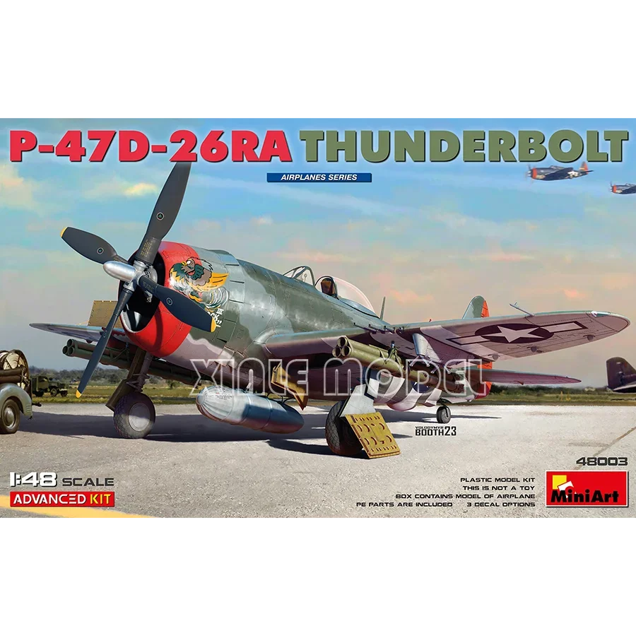 

MiniArt Plastic Assembled Aircraft Model Kit 48003 P-47D-26RA Fighter 1/48
