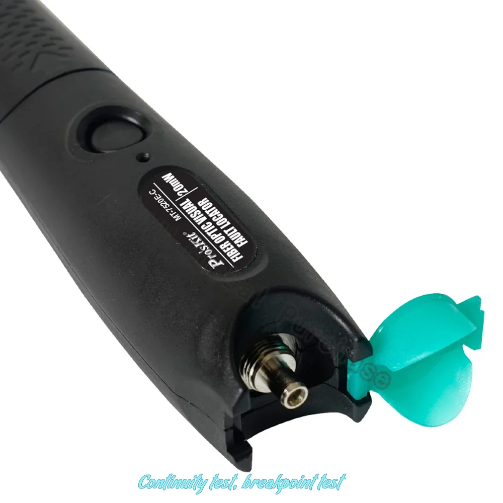 Pro'skit MT-7520E-C ألياف الليزر الأحمر الليزر تستر 20mW ينطبق ST / SC / FC 15 كجم المدى موقع خطأ الألياف اختبار القلم