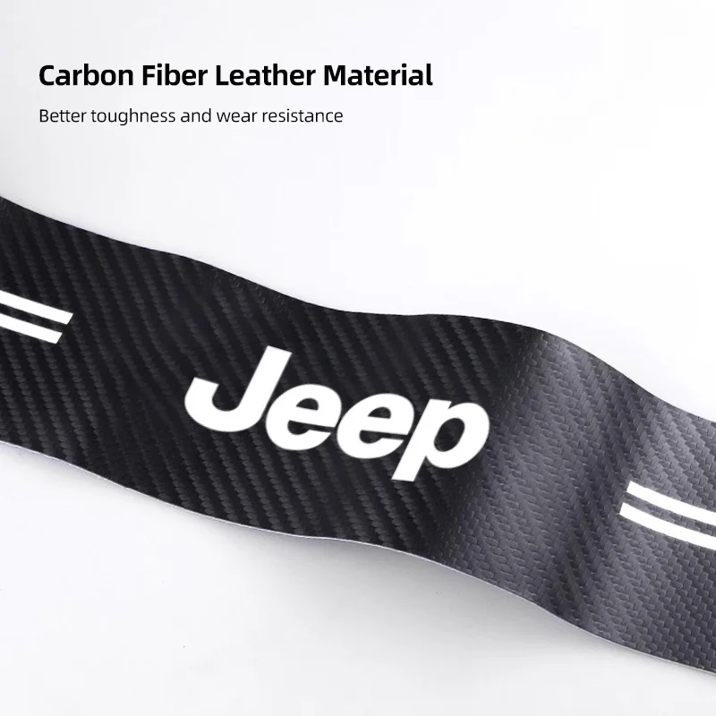 5 قطعة ملصق باب السيارة عتبة المضادة للخدش الشارات اكسسوارات ل جيب جراند شيروكي رانجلر JK المصارع البوصلة رينيجيد #6