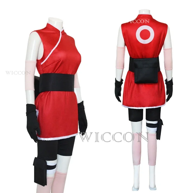 Anime Ninja Xiao Ying Sakura cosplay costume skirt outfit props kunai props Sakura Halloween carnival girls costumes