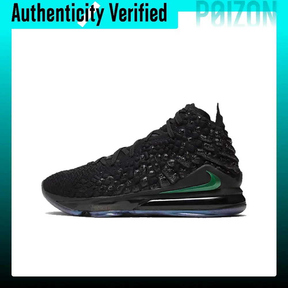 Nike Lebron 17 Basketball Shoes Men's Mid-top Black Warrior BQ3178-001