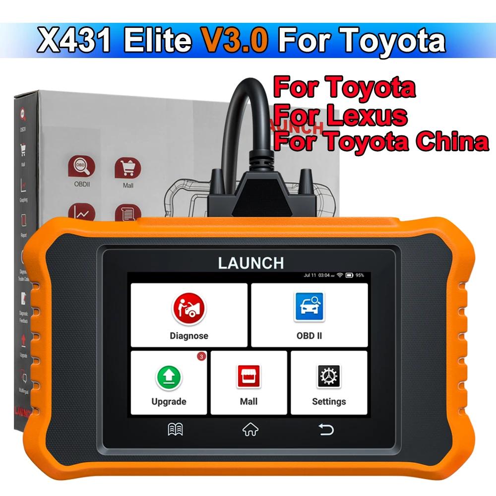 LAUNCH Creader Elite V3.0 für Benz OBD2-Scanner, bidirektionales Werkzeug für alle Systeme, alle Reset-Funktionen, ECU-Codierung für Maybach und Sprinter