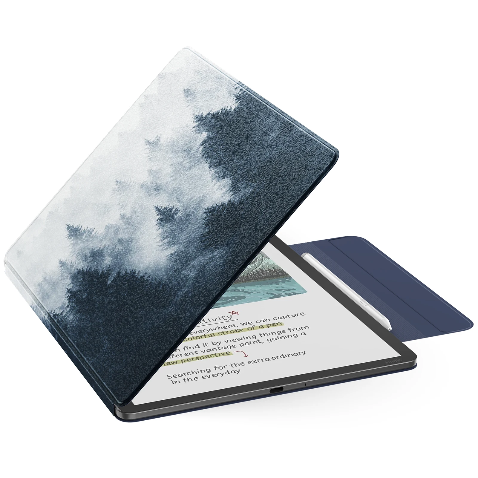 

Slim Folio Premium PU Leather Cover for All-New 11" Kindle Scribe 2025(3rd Generation) & Kindle Scribe Colorsoft 2025 1st Gen