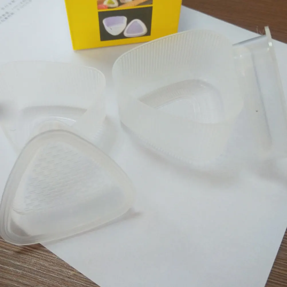 Juego de 4 Herramientas para Sushi, Molde Triangular para Bolas de Arroz, Kit Profesional para Hacer Sushi en Casa y en Restaurantes, Fácil de Usar y Limpiar