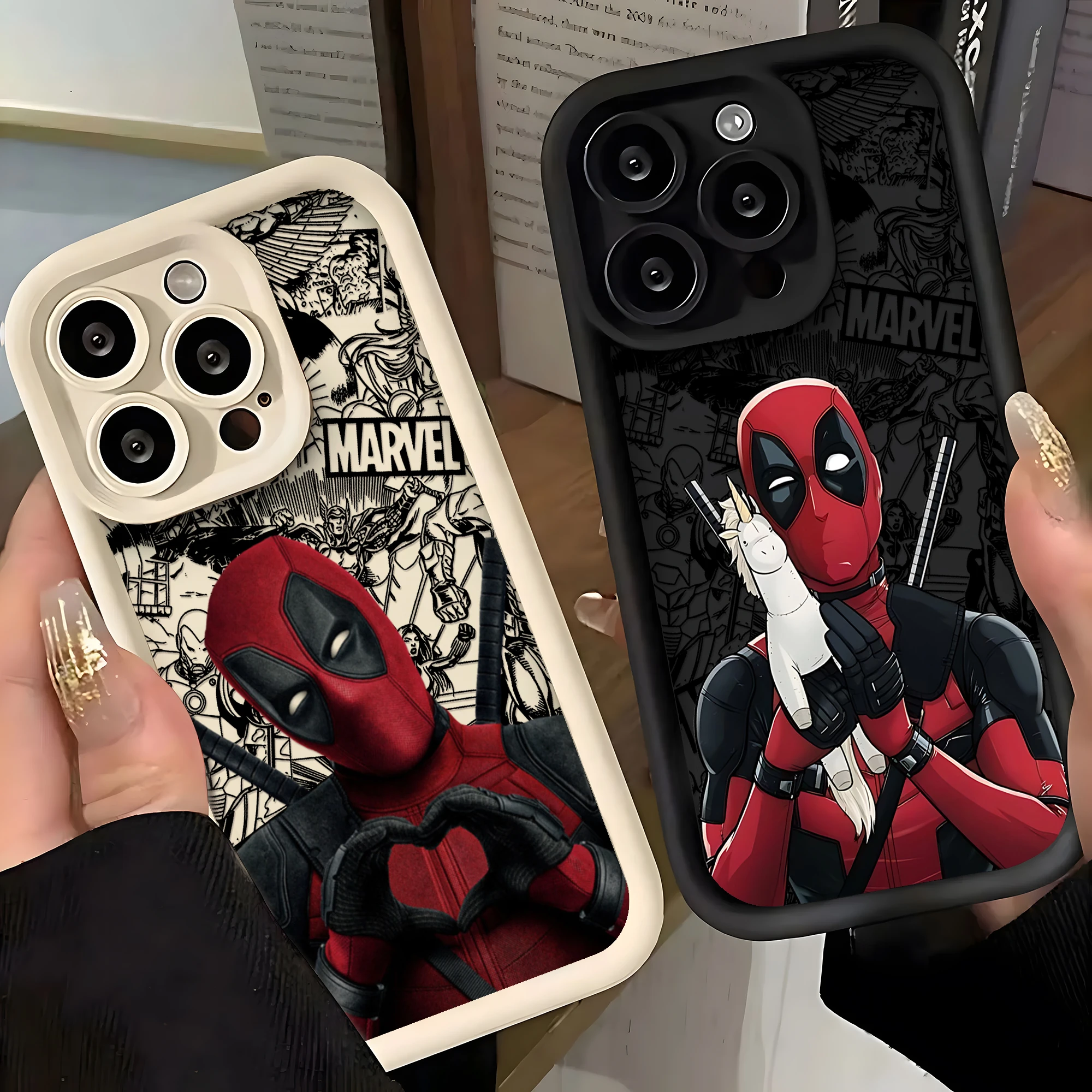 M-M-MarvelS D-Deadpools Phone Case For Samsung A03 A04 A05S A10S A11 A12 A20S A21S A13 A14 A54 A34 A53 A33 Cover Luxury