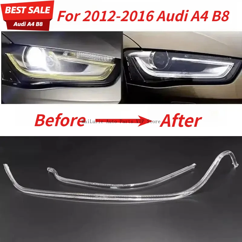 

For 2012-2016 Audi A4L A4 B8 PA models Daytime running light guide/headlight light guide strip angel eye LED light guide tube