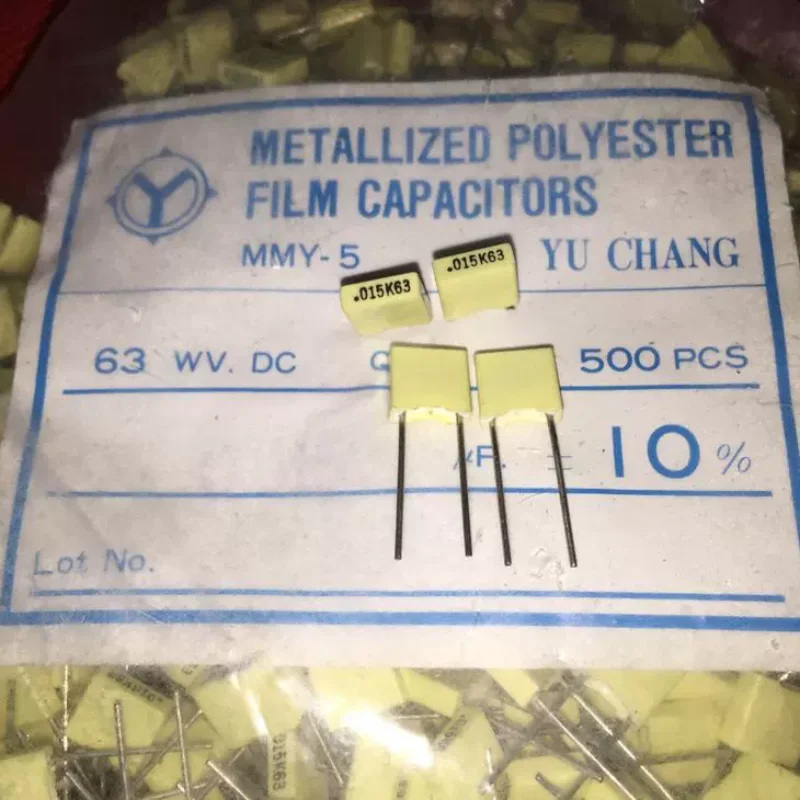 10-100pcs Italian AV RSB series 0.015UF63V DC fever coupling metal film infinite capacitor 5mm * pin distance
