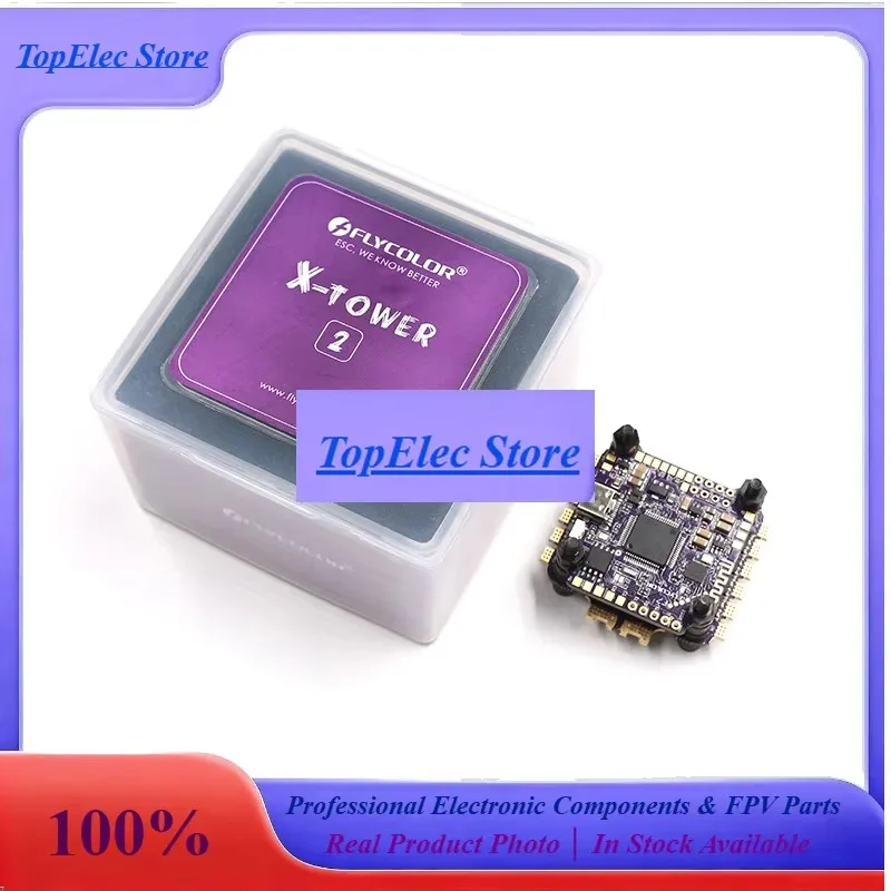 TOPesFLYCOLOR X-TOWER 2 FPV Stack - F722 Flight Controller With 60A 32Bit 4in1 ESC