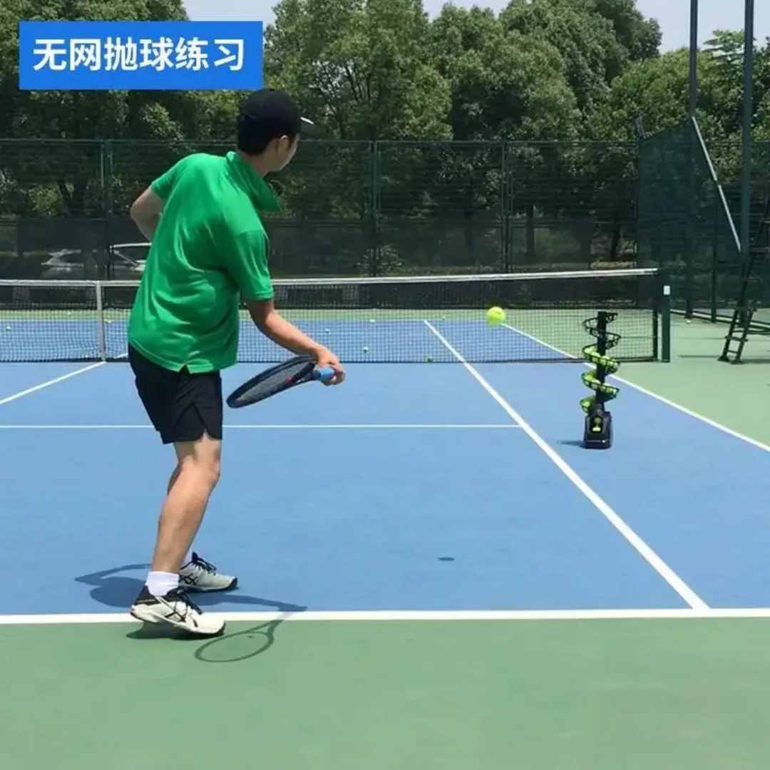 Professional Tennis Ball Launcher Machine,Portable Automatic Trainer with Multi-Speed ＆Remote Control for Home/Club Practice
