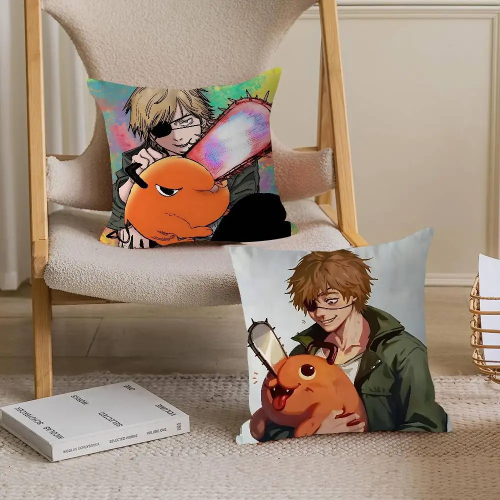 

Denji Chainsaw Man Pillow Cover Design Cushion Cover Decor Holiday Decorati